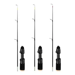 Caña pesca hielo ML M MH fibra vidrio ultraligera