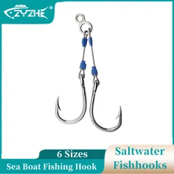 Anzuelos de jigging en acero al carbono para pesca desde barco