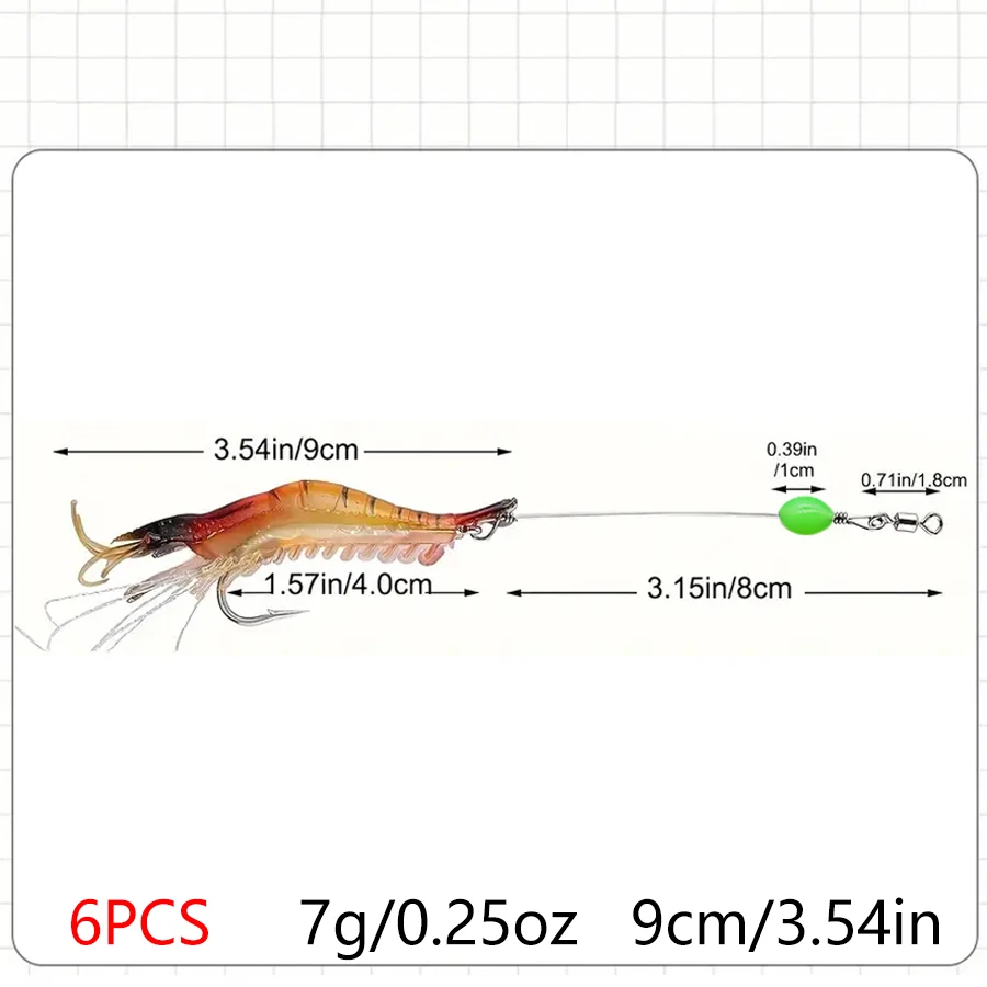 Experimente la emoción de la pesca con nuestro cebo de camarones realista perfecto para atrapar una variedad de especies de peces