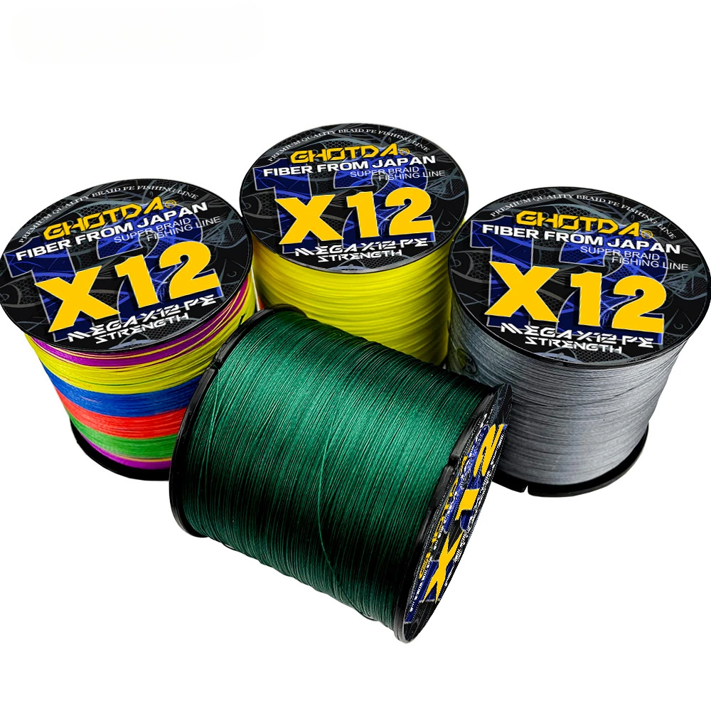 Línea de pesca trenzada Premium Super x-wire X8 X9 X12, 300M, líder en lubina, multifilamento, 18-120lb, 0,14mm-0,55mm - imagen 4