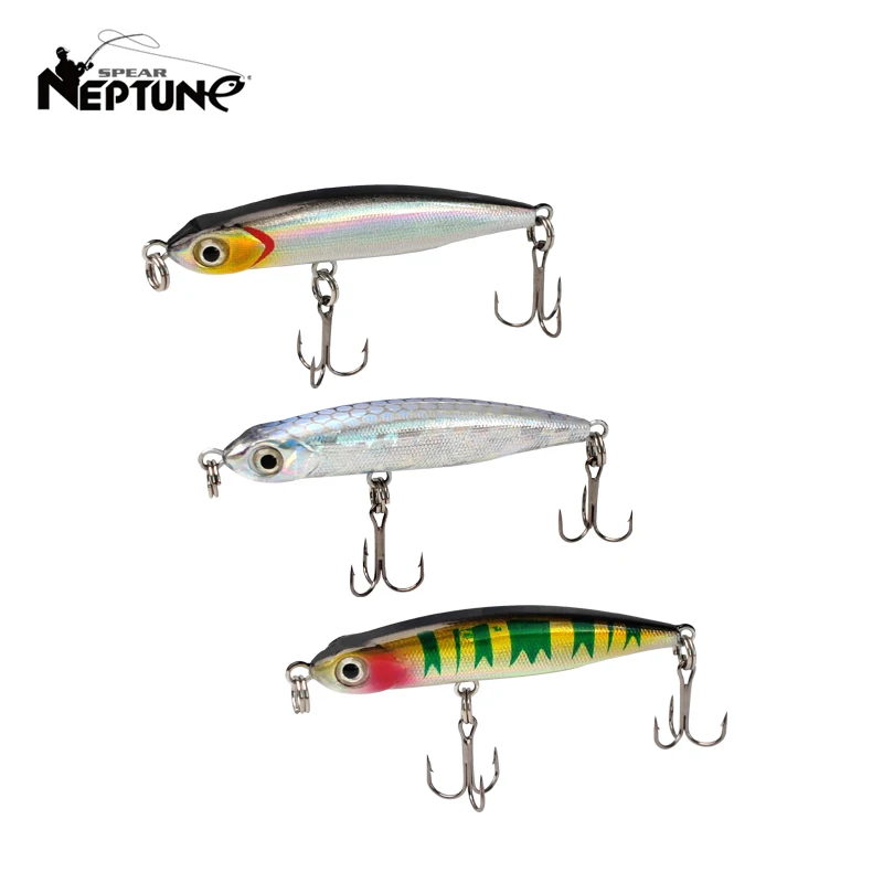 Nuevos Señuelos de Pesca, cebo tipo lápiz que se hunde, 5cm, 3,5g, cebo duro, trucha, lubina, Wobblers artificiales, señuelo de plástico, aparejos de pesca con anzuelos