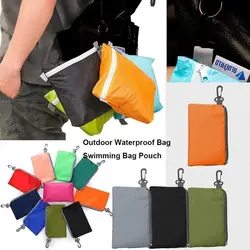 Bolsa impermeable con cremallera y mosquetón para pesca deportiva