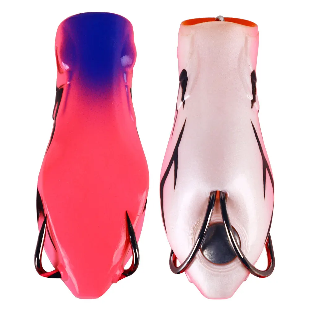 3 uds 10 Uds Ray Frog señuelo 7cm 14g señuelo de Pesca Sillicon cebo Artificial para cabeza de serpiente lubina Lucio carpa Pesca cebo Topwater - imagen 5