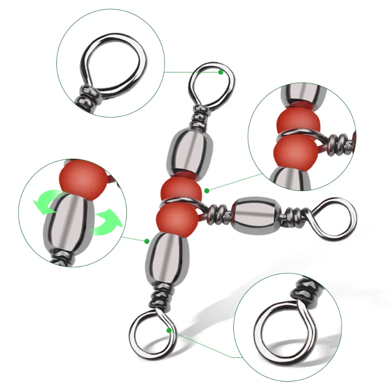20 anzuelos giratorios de 3 vías T-Turn: mejoran su experiencia de pesca con estos accesorios de aparejos terminales - imagen 2