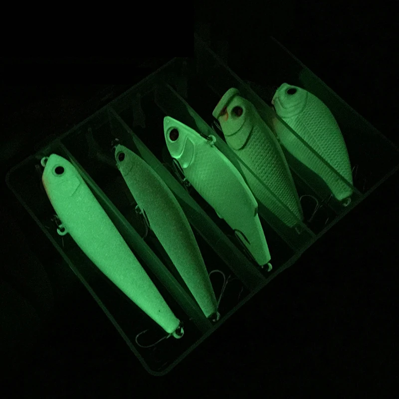 FTK-señuelo de Pesca luminoso 3D, cebo Crankbait Minnow, lápiz que se hunde, Swimbait, Popper duro de plástico brillante, Pesca oscura Isca - imagen 3