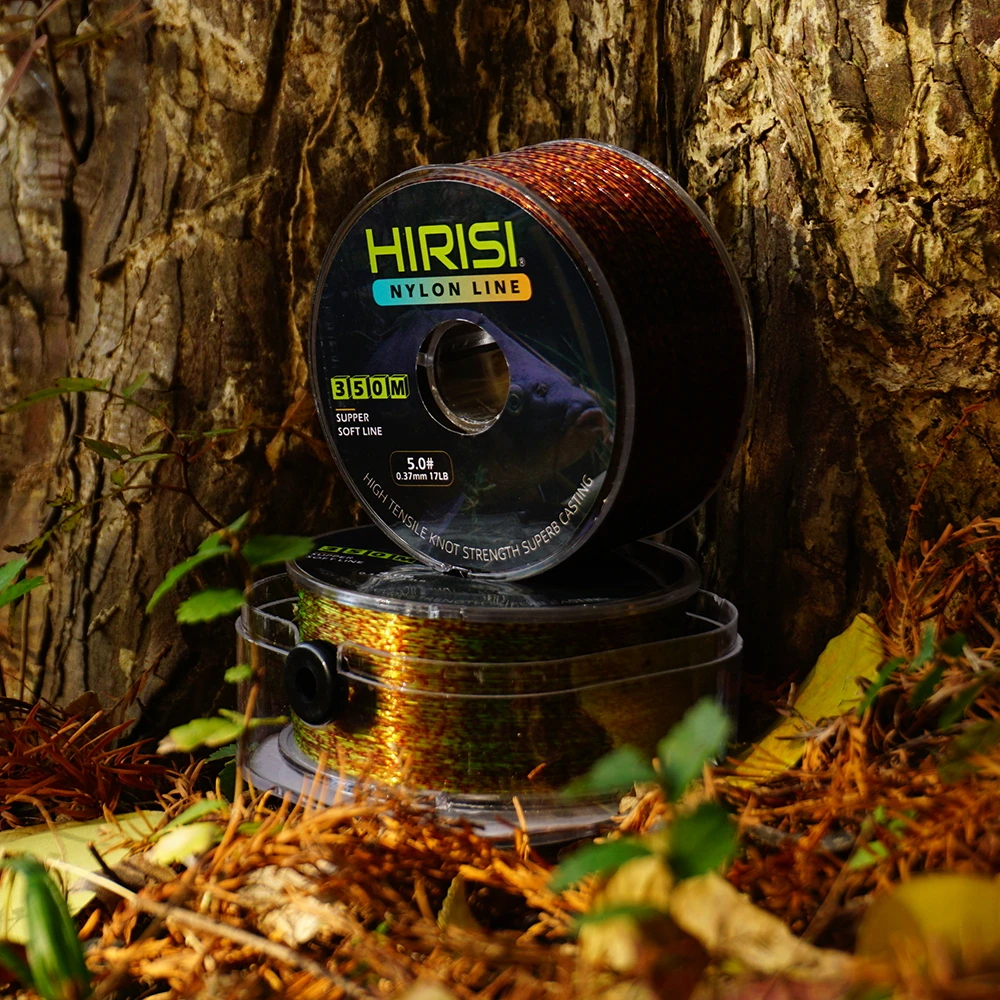 Hirisi 350M línea manchada súper fuerte 12 ~ 20LB hilo de pescar de carpa de nailon monofilamento japonés línea de pesca Invisible - imagen 5