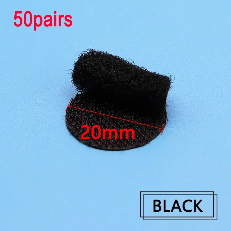 20mm black 50pairs