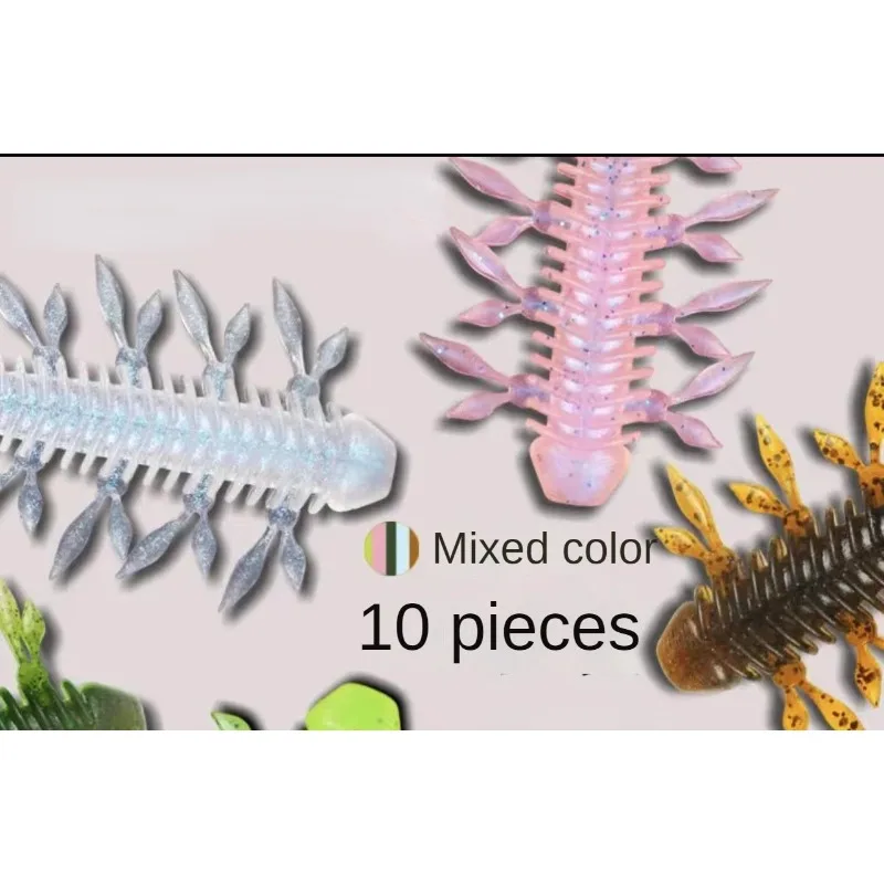 Señuelo para atraer peces, cebo imprescindible para pescadores, 10 piezas, 7cm - imagen 2