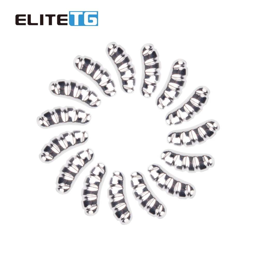 Elite TG 20 piezas cabeza de plantilla de concha trasera de hielo de tungsteno, gancho de hielo, accesorios de señuelo de invierno de 7,6-10mm, tackel de señuelo de pez solar para perca de lubina DIY - imagen 4