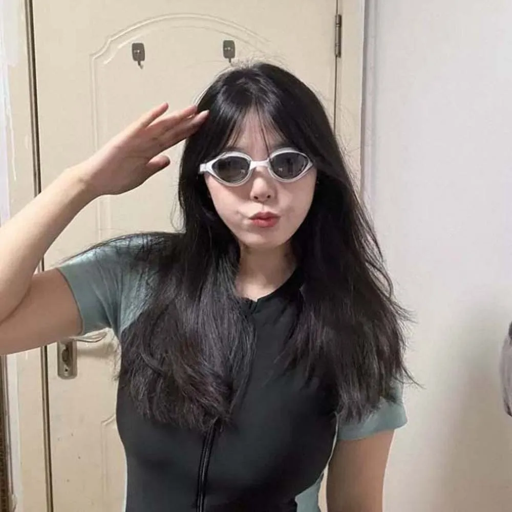 Gafas de natación impermeables, nosepiece desmontable de TPU, marco grande, gafas de natación de Color contrastante, lentes HD de PC, gafas de natación antiniebla - imagen 4