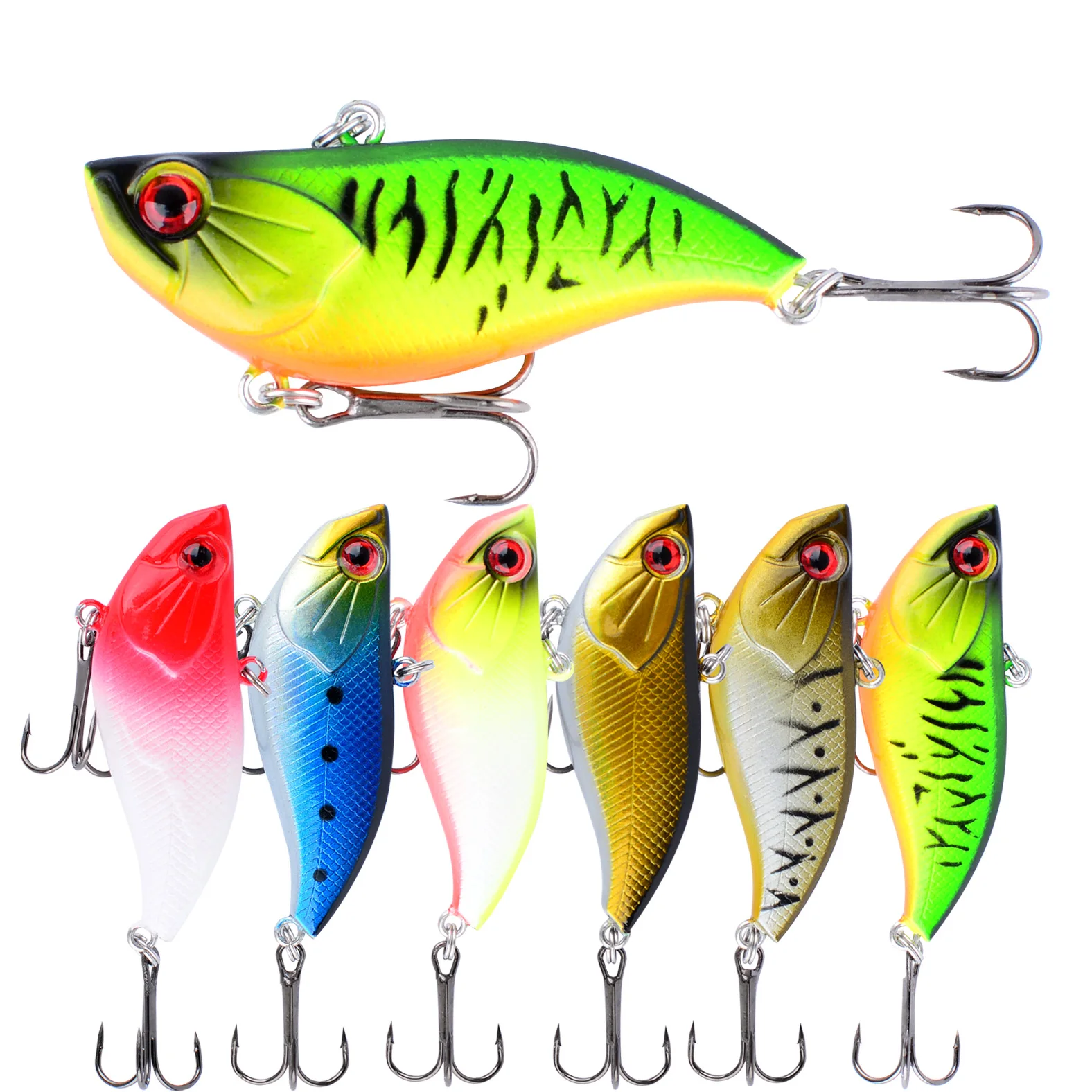Señuelo de Pesca hundido VIB, cebo de plástico Artificial, Crankbait Wobblers, aparejos de Pesca, 1 ud.