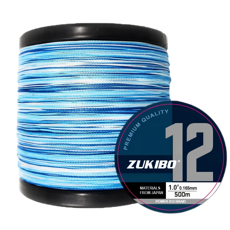 ZUKIBO 500/300/100m 12 hilos PE trenza línea de pesca multifilamento alambre de pesca carpa herramienta de línea de pesca línea de pesca de agua salada carpfishing pesca accesorios herramientas de pesca pesca - imagen 5