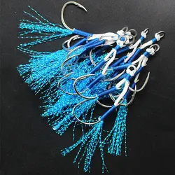 Anzuelos de asistencia con púas dobles para jigging lento