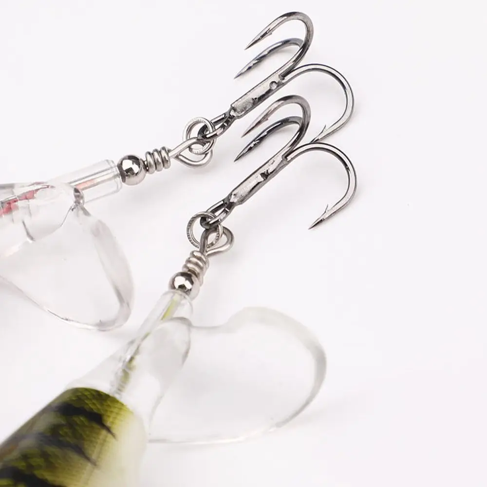 Señuelos de Pesca con ojo 3D, cebo de pesca de plástico flotante Mino giratorio, 11,5g/16g con 2 anzuelos triples, Topwater - imagen 2