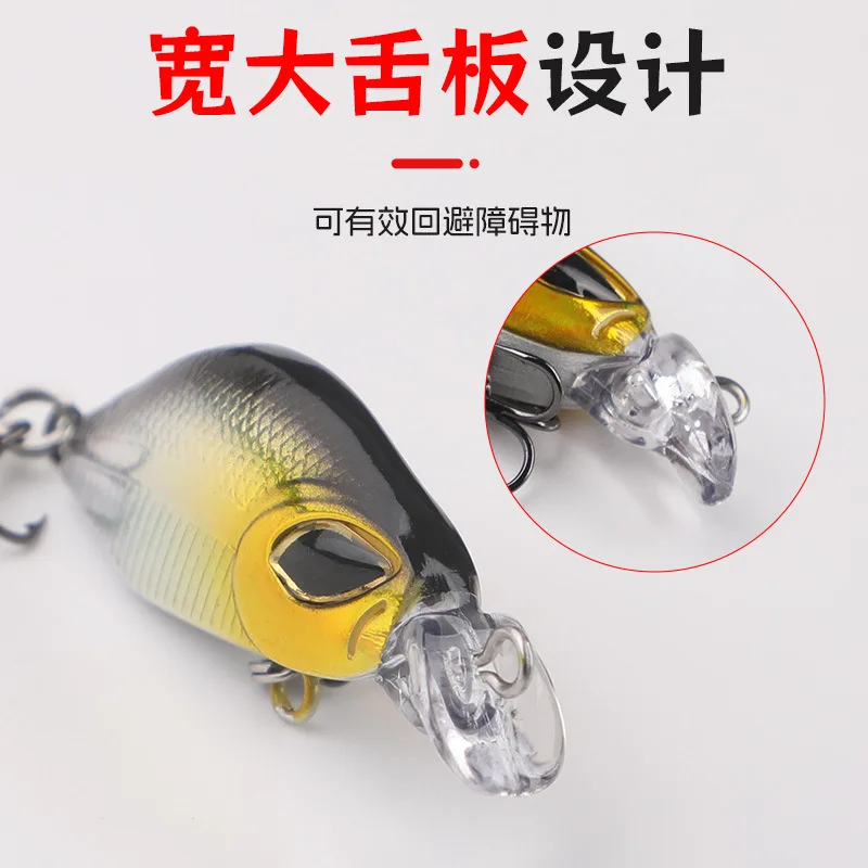 MUKUN 1 Uds Mini Señuelos de Pesca de pececillo hundido 3,3g/42mm Jerkbaits Peche cebo Artificial Wobbler señuelo para aparejos de lubina y trucha - imagen 4