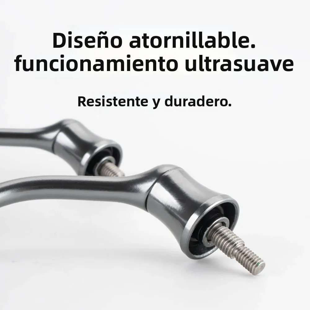Manivela aluminio Huidiao CNC carrete de pesca – Brazo oscilante - imagen 3