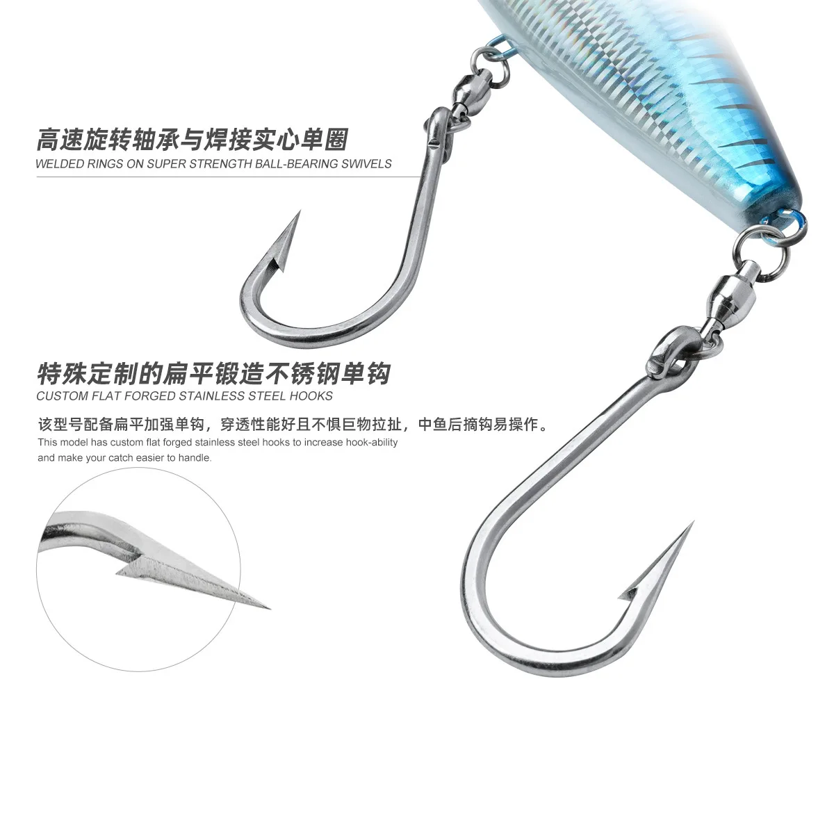 170mm 213g Noeby Señuelos de Pesca cebo de pesca de alta velocidad hundimiento señuelo de pesca cebo duro Artificial Wahoo Dorado barco atún GT - imagen 3