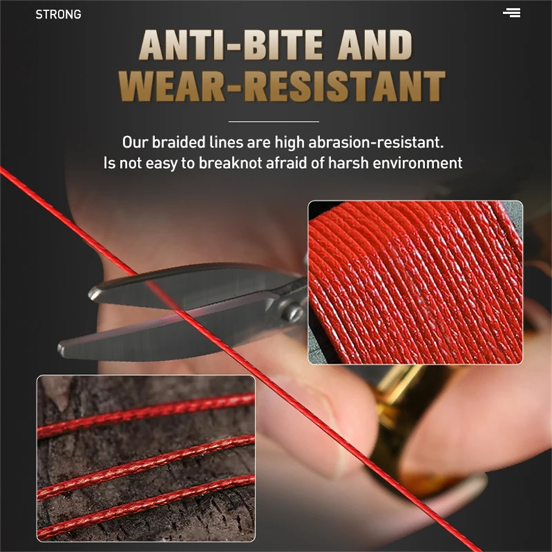 ZUKIBO ULTRA LIGHT Japan 8 Strands Red Braided Fishing Line The Best Multifilament PE Line Never Fade Saltwater Fishing Line - imagen 3