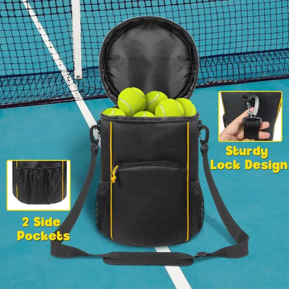 Bolsa de almacenamiento de tenis de gran capacidad, cremalleras bidireccionales, correa para el hombro, mochila de transporte de tenis, impermeable, multibolsillo - imagen 3