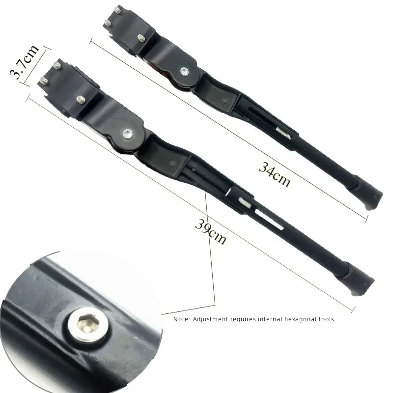 Bicicleta de Montaña, aleación de aluminio, soporte individual para pie, soporte lateral de aleación de aluminio, escalera individual para bicicleta - imagen 2