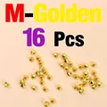 16Pcs Golden M