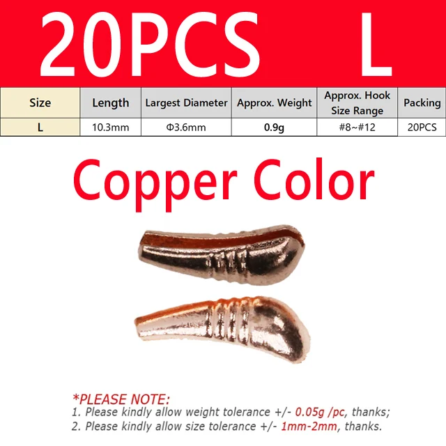 20PCS L Copper