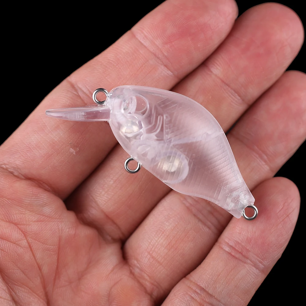 Chan'sHuang-señuelo de pesca Artificial, 20 piezas, sin pintar, en blanco, 5,5 cm, 6,5g - imagen 5