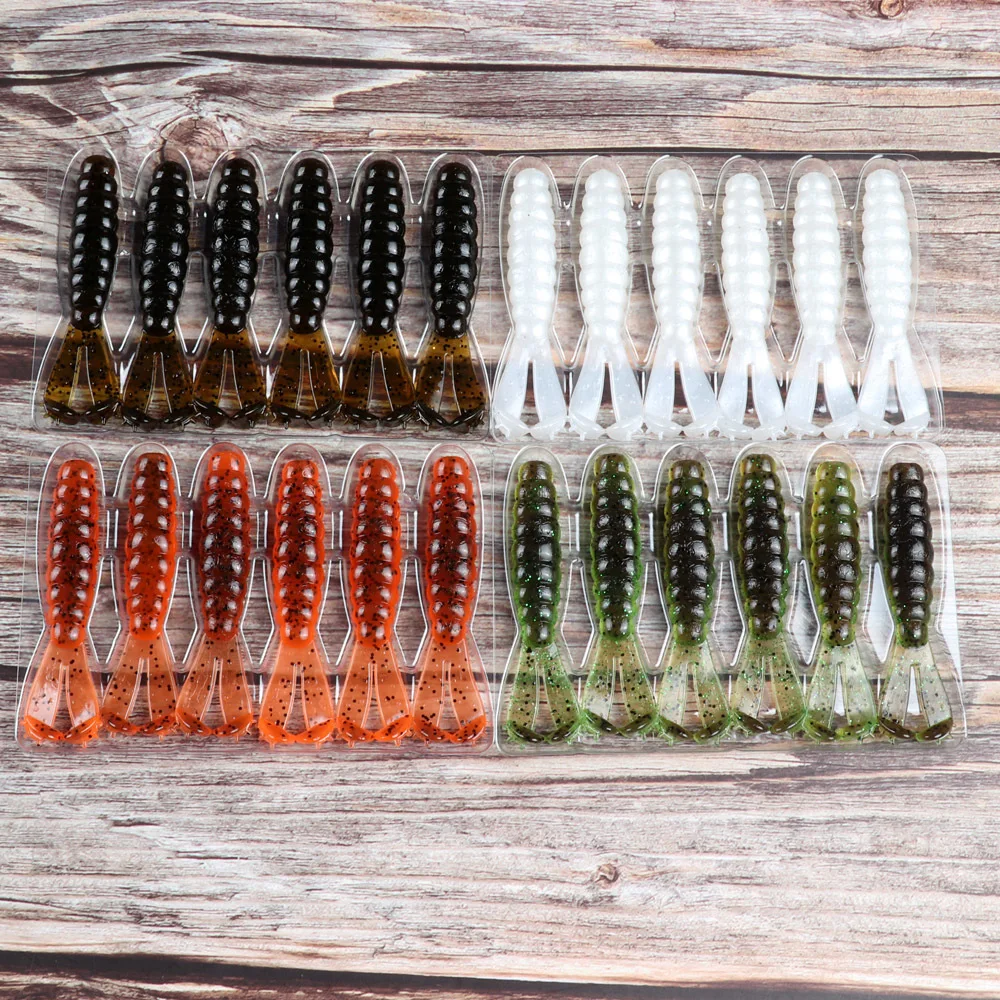 Mar Yolo nueva ola de cebo suave en forma de t cebo 6 piezas / bolsa TPR cebo biónico cebo artificial falso cebo lubina herramienta de pesca - imagen 2