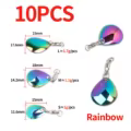 10PCS B Rainbow