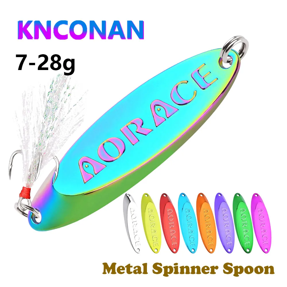 7g 10g 14g 21g 28g cuchara giratoria de Metal señuelo de pesca de trucha cebo duro Paillette cebo Artificial pequeños señuelos giratorios de lentejuelas duras