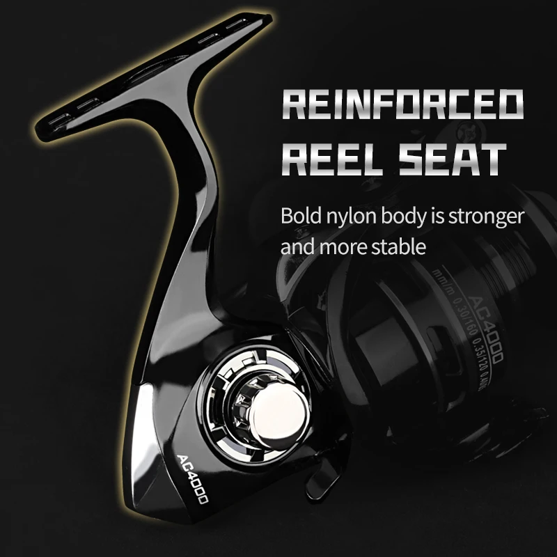 Carretes giratorios de arrastre máximo de 12KG, Carrete de pesca 5,2: 1, carrete de pesca con mango de Metal, carretes de agua salada para accesorios de pesca 2023 - imagen 5