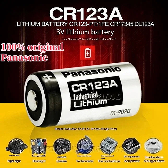 Batería CR123A de litio 3V Panasonic 123 para cámaras Arlo - imagen 4