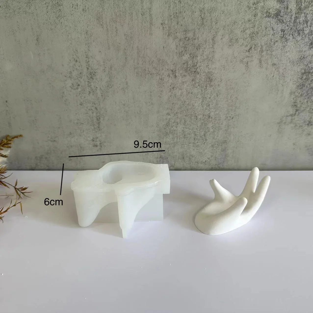 Soporte de anillos creativo, molde de silicona, estante de presentación de joyería, molde de vela hecho a mano, Molde de resina Epoxy, soporte para collar y pendientes DIY - imagen 5