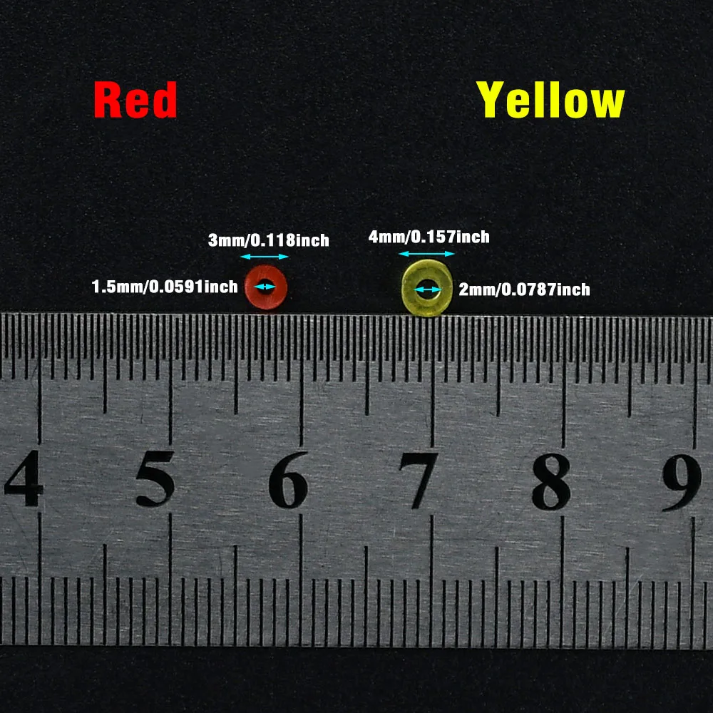 Bandas elásticas bicolor para cebo - Anillos carga rápida pesca - imagen 3