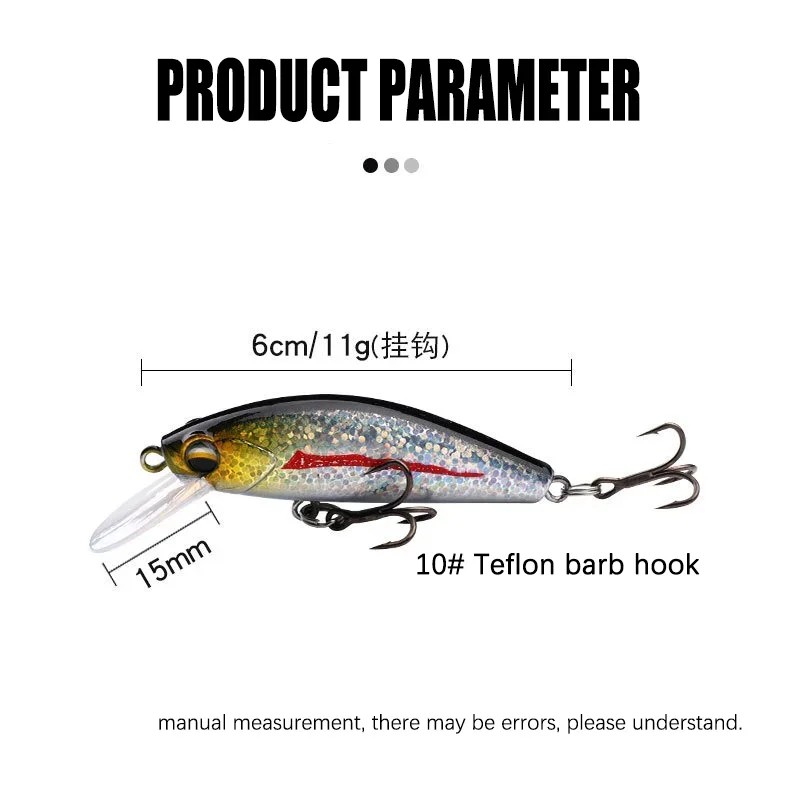 Crankbait hundible – Señuelo pececillo cebo duro para lucio y trucha - imagen 3