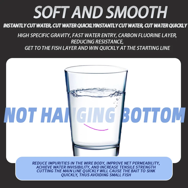 YGKX-sedal de pesca de nailon superfuerte, hilo de monofilamento recubierto de fluorocarbono, Invisible, 100M, Japón - imagen 2