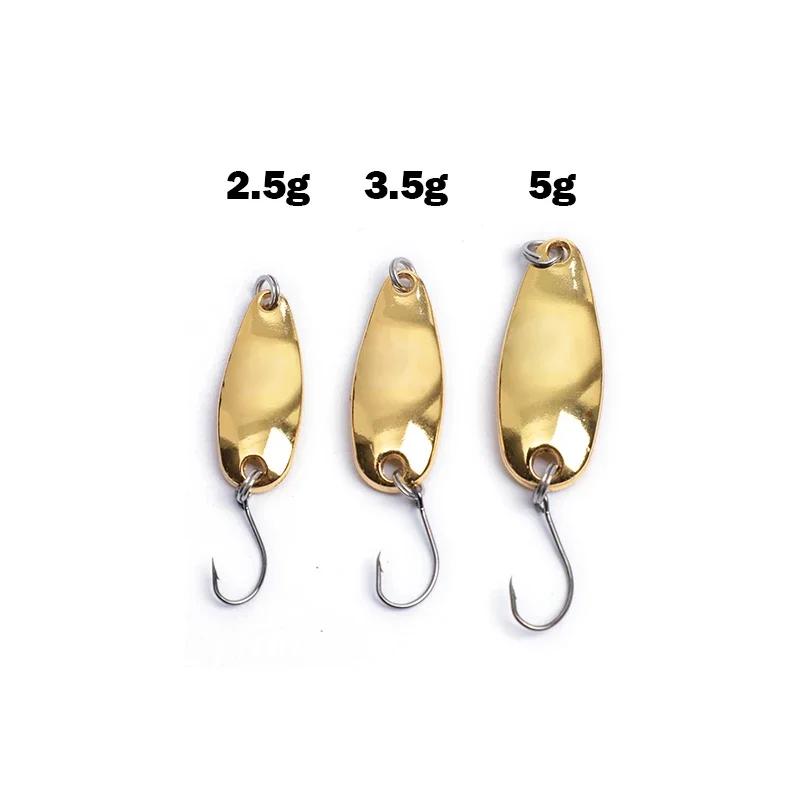 OUTKIT 1 Uds señuelo para trucha/bajo Spoonbait Spinners cuchara bobina Artificial/cebo duro lentejuelas para aparejos de pesca de carpa/Wobblers - imagen 3