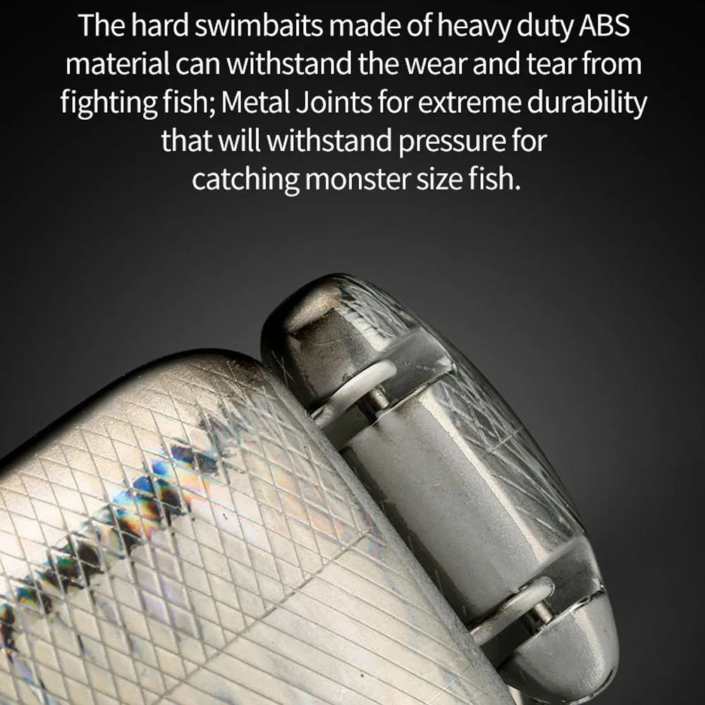JOHNCOO-señuelo de pesca grande Swimbait, cebo duro Artificial de 135mm y 160mm, señuelo de pesca articulado para Predator Wobbler Minnow Pike - imagen 5