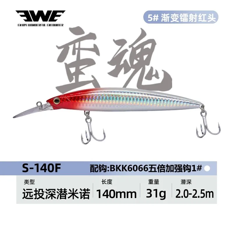 EWE Manhun Wobbler – Señuelo flotante para pesca en mar - imagen 3