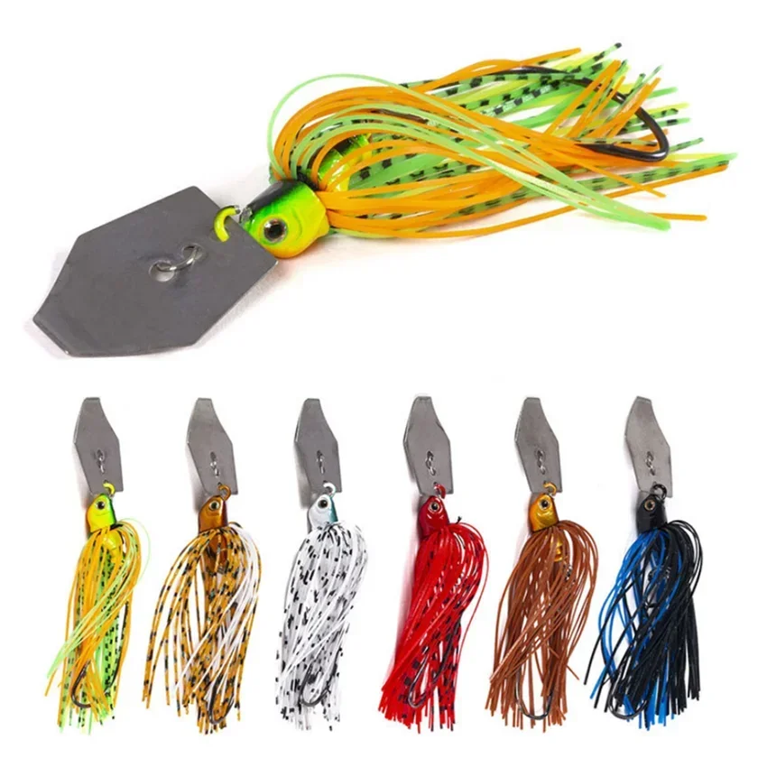 Cebo giratorio de 11g, señuelo sin malezas, cebo Wobbler Chatter, cebo de pesca con lentejuelas para Barba, fondo colgante giratorio en forma de pez - imagen 5