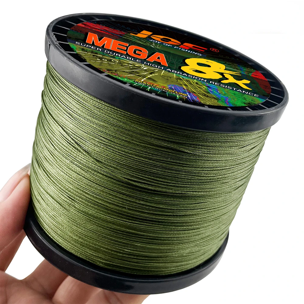 Sedal de pesca de largo alcance, 8 hebras de alta calidad, 500m, 300m, 100m, 10 colores, trenzado PE, 0,8-8,0 #, partes de pesca salvajes ultralisas para Río - imagen 2