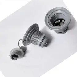 Boquilla de aire para tabla de Paddle SUP, color gris y negro, 6,2x5cm, válvula de aire de alta presión POM, boquilla de aire de seis orificios, accesorios para tablas de surf