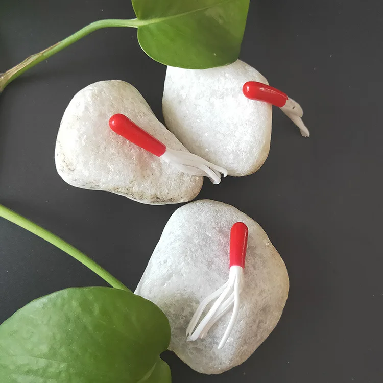 Señuelo de Pesca suave, 5cm/0,6g, 100 piezas, tubo hueco, conjunto de cebos blandos, combinación - imagen 3