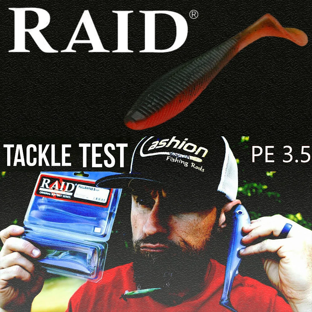 RAID Japón importó cola FULLSWING T, alta gravedad específica 3,5 pulgadas hilo de cuerpo gordo perca cebo suave - imagen 2