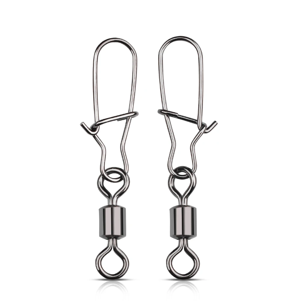 DNDYUJU 2/0 # -12 # Conector de pesca de acero inoxidable, rodamiento de Pin, broche giratorio para señuelo, anzuelo, aparejos de pesca, accesorios, herramientas - imagen 5