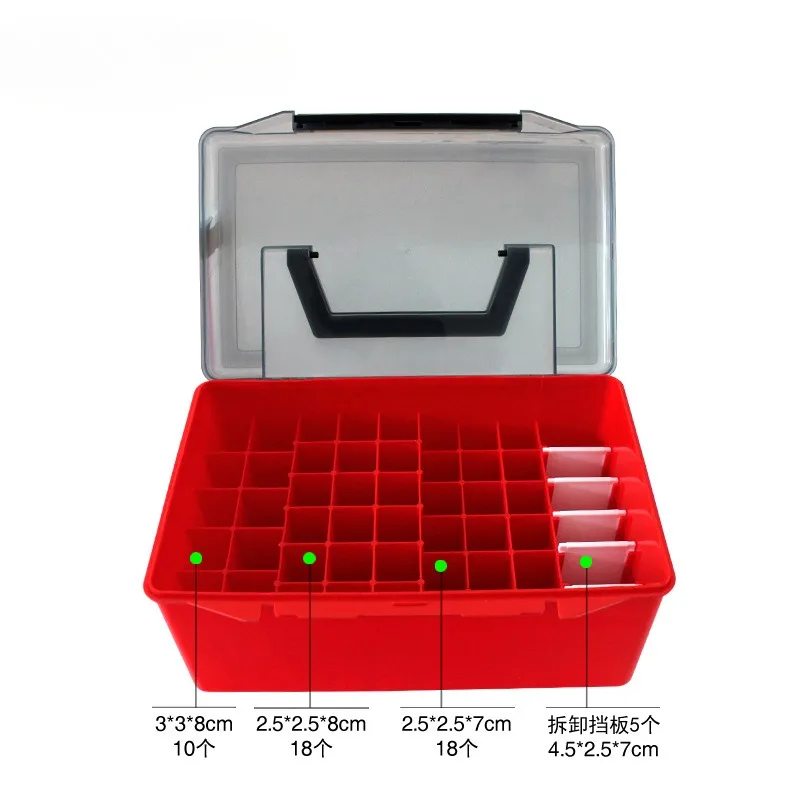 Cajas de almacenamiento de pesca, contenedor de cebo duro, organizador de plástico, herramienta de señuelo, aparejos de pesca - imagen 3