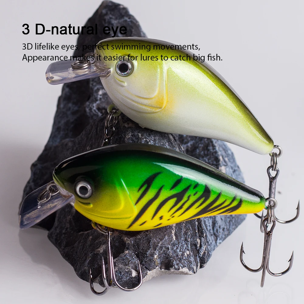 Hanlin Crankbait Flotante para Lubina y Lucio en Agua Dulce - imagen 5