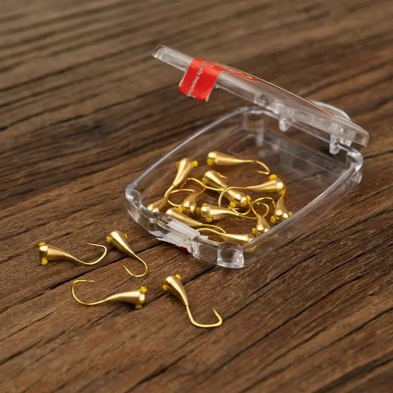 LINNHUE-anzuelo chaotian auténtico, pesca salvaje de 45 grados, cueva tradicional de pesca en césped, se especializa en un anzuelo crucian en invierno - imagen 5