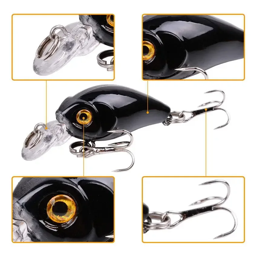 Señuelo de pesca duro Artificial, cebo Crankbait de 45mm y 4,1g, wobbler, Japón, Topwater, Minnow - imagen 4