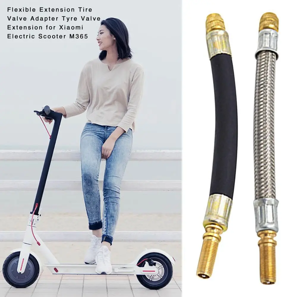 Herramienta accesorios para patinete eléctrico, adaptador de válvula para patinete, bomba de aire, boquilla extendida, boquillas de silicona para Xiaomi Mijia M365 - imagen 4